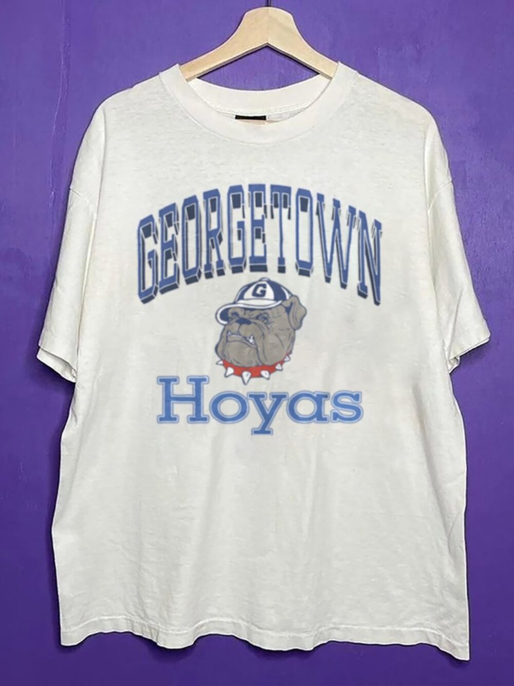 Vintage 90s University of Georgetown Hoyas Crewneck Shirt, Basketball  Shirt Tee